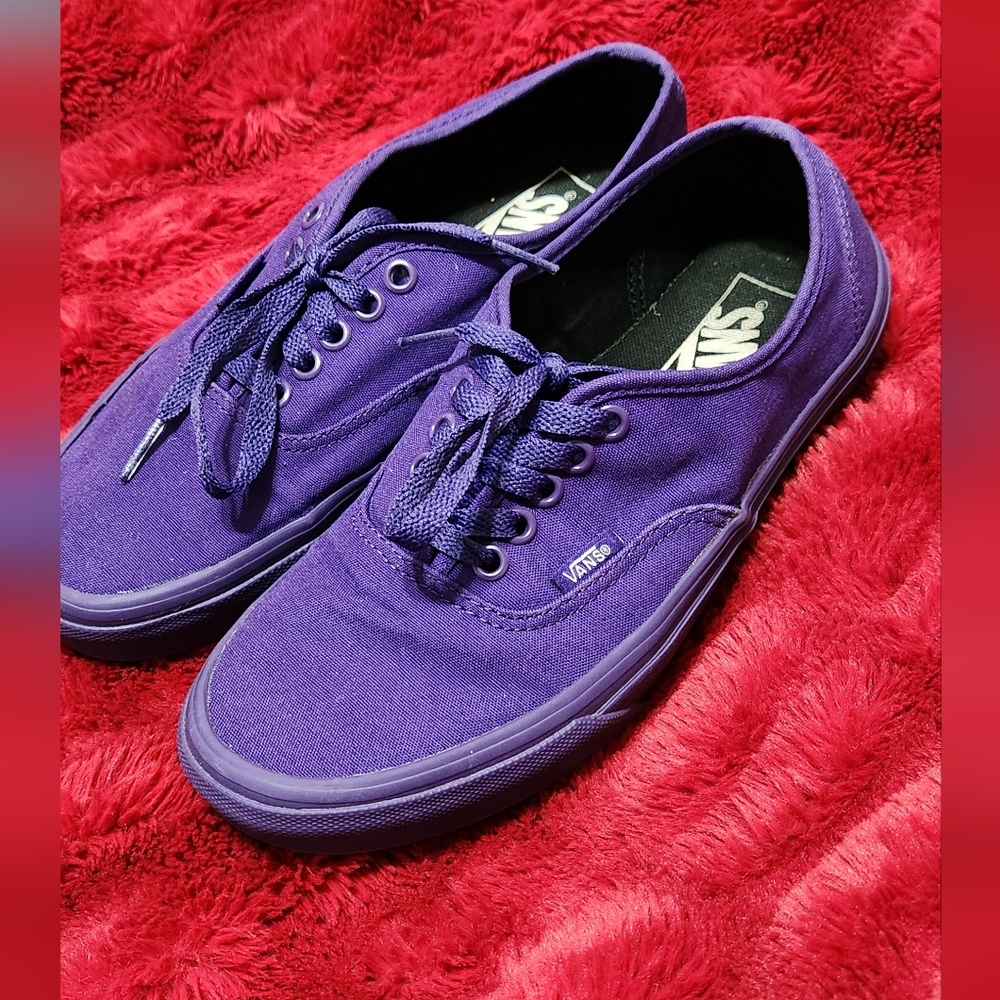 Vans Purple Canvas Sneakers